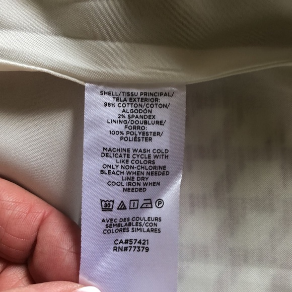 NWT Ann Taylor factory rust & cream geometric print knee length lined skirt sz4 - Picture 8 of 8